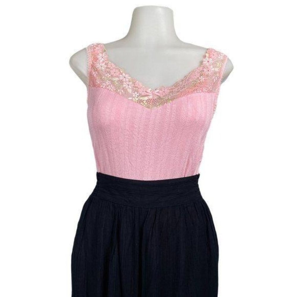 Arianne Pink Tank Lace Camisole Top XL